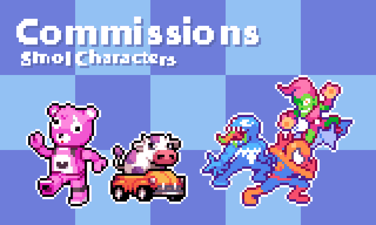 Heyo everyone!!

Wanted to announce I'll be opening slots for commissions for the next days!! Just moved in with my girlfriend and now every income will be important 😅

I'll be mainly working with characters and animations, so if you have an idea in mind, just send a DM! Thanks!