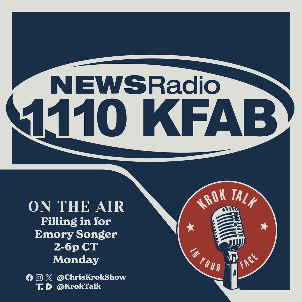 chriskrokshow's tweet image. See you tomorrow morning in Chicago on @AM560TheAnswer @MorningAnswer, filling in for
@DanProft 5-9am CT Watch it live on YouTube: youtube.com/@ChicagosMorni… and in Omaha at @kfabnews 2-6pm CT. See you there!