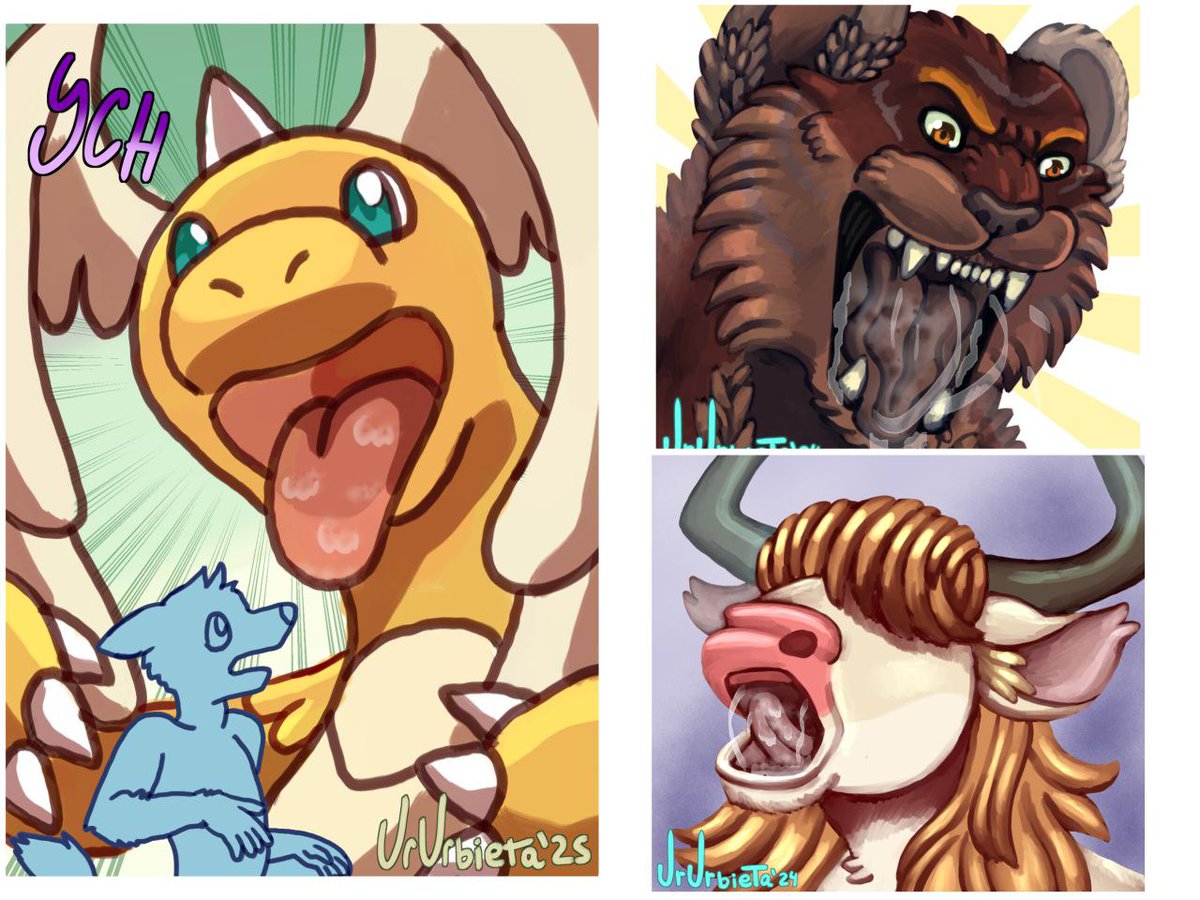 New YCH macro micro  available
Draw a canines, but all species are accepted.
furaffinity.net/view/61690396/

Do you want to help me for free? 🔁+💙? Plz uvu
t.me/saigowips

#furry #furryvore #vore #ychvore #furrycommissions #furryart #megadragonite