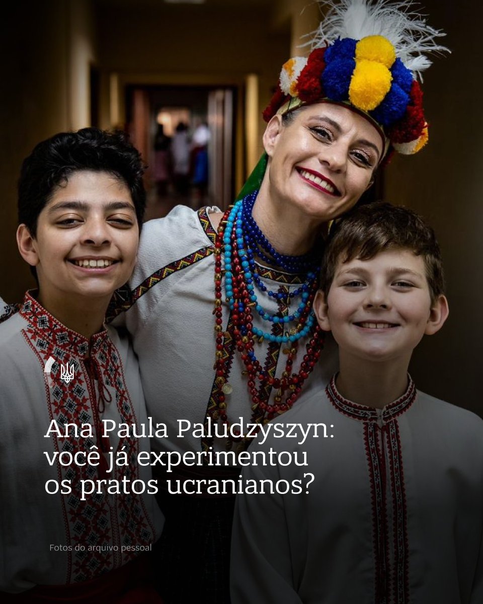 Continuamos relatar sobre as pessoas brilhantes da diáspora ucraniana no Brasil. Ana Paula Paludzyshyn é fundadora de um restaurante ucraniano em Curitiba, chamado “UkraBar”. Além disso, atuou por muitos anos como coreógrafa do grupo folclórico “Poltava”: instagram.com/p/DMgaEw_SVf0/…