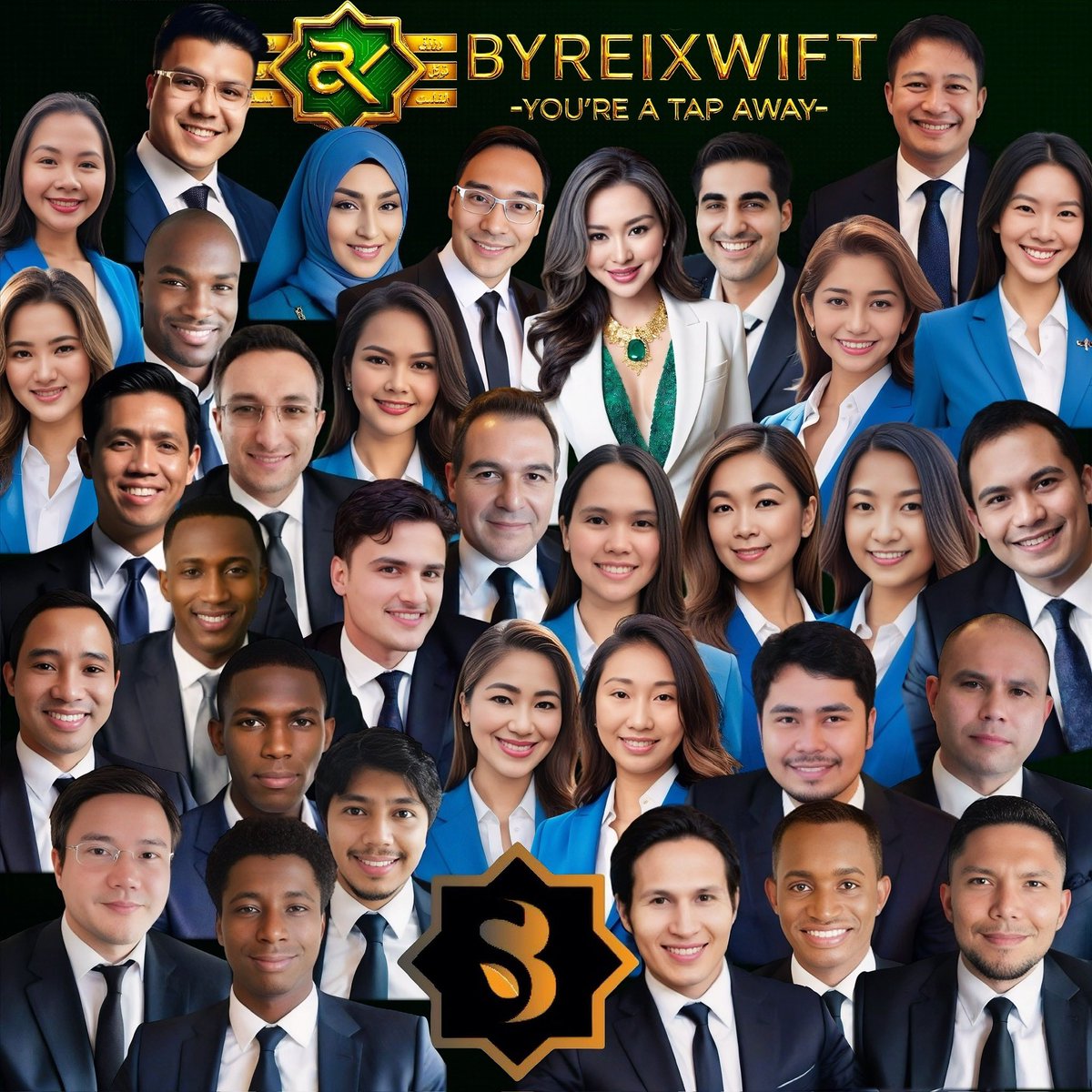 Meet the Visionaries Powering ByReiXwift
The ByReiXwift Core Team is a dynamic force of global innovators, fintech architects, and blockchain strategists, united by a shared vision: to redefine digital payments with Shariah-compliant ethics, speed, and security.

Comprising