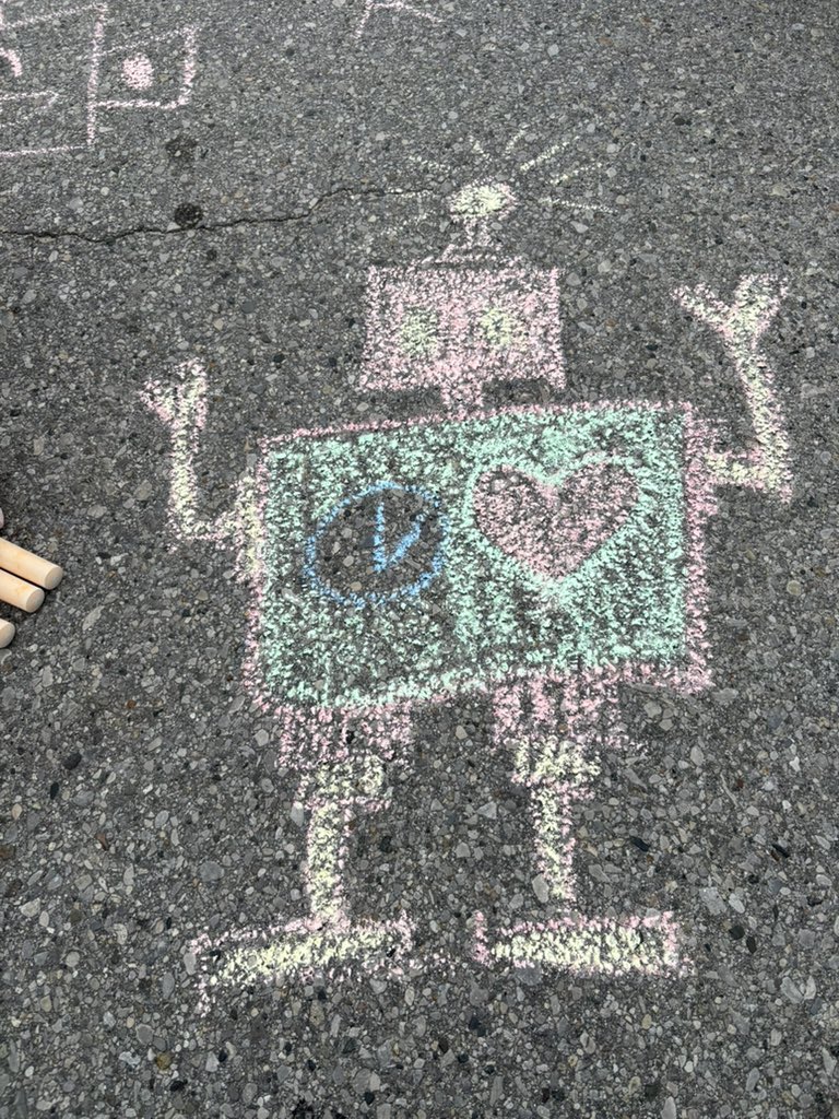 @Finnbots sidewalk chalk