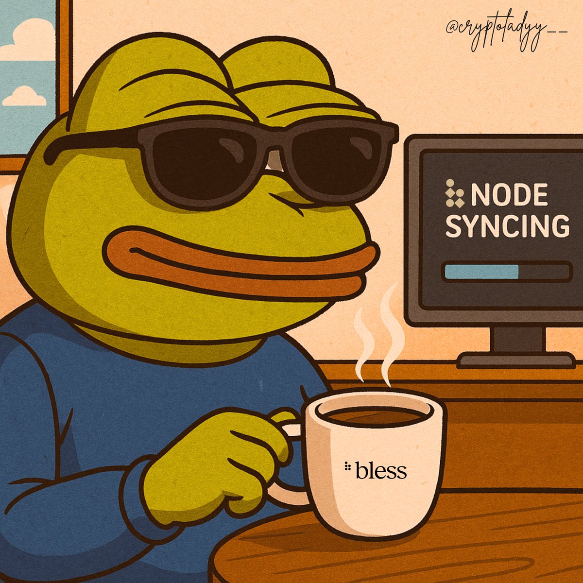 cryptoladyy__'s tweet image. GM @theblessnetwork fam! ☀️

Nodes upp
Clouds rekt
App deploys go brrrrr

Lessgooo &amp;gt;&amp;gt;&amp;gt;