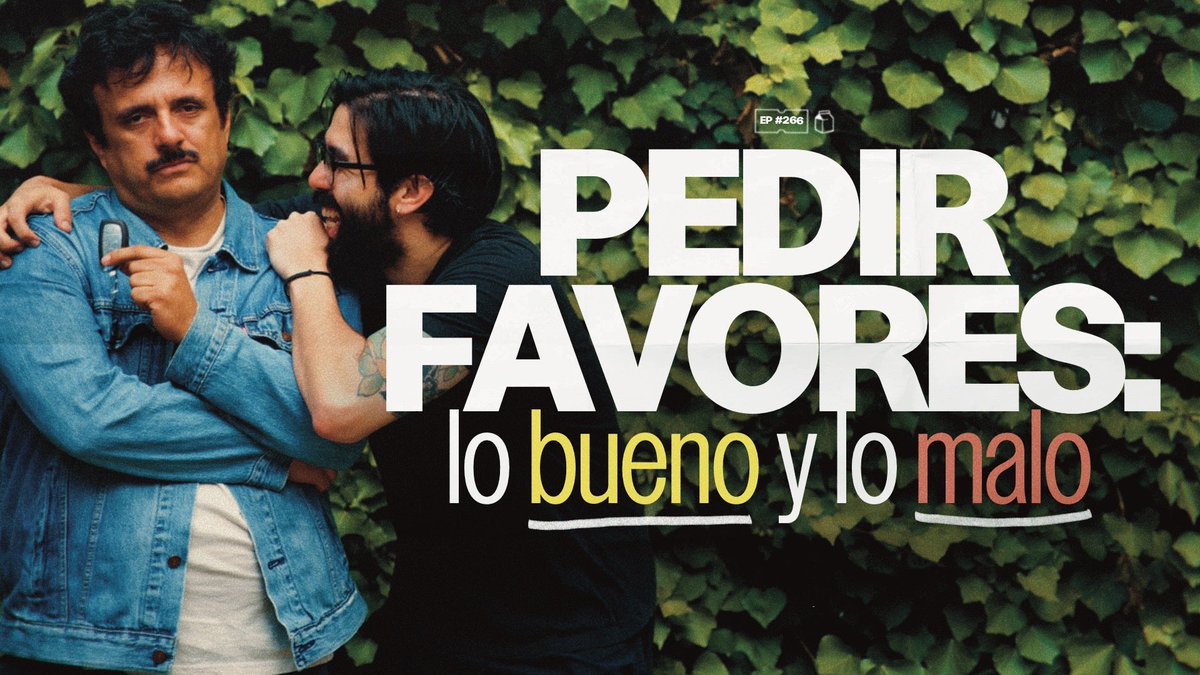 LO BUENO Y LO MALO DE PEDIR FAVORES🤝

Hoy les vamos a pedir que vean este episodio para que sepan cuáles son las mejores maneras de pedir un favor, cómo funciona toda la psicología detrás y algunos secretos para que nunca les digan que no 👀

youtu.be/x6DK7_qV5ME?si…