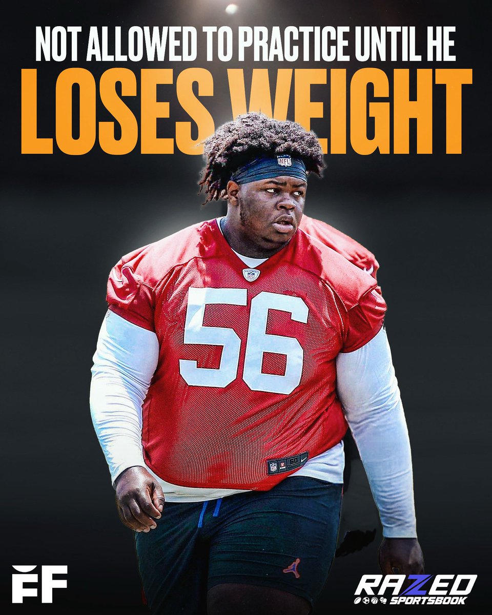 fballforeverhq's tweet image. The Buccaneers won’t allow rookie DT Desmond Watson to practice until he gets in better shape and reaches an undisclosed weight goal.
Watson, who weighed 464 pounds at his pro day earlier this offseason, has lost nearly 30 pounds since joining the team, but has to lose more.
