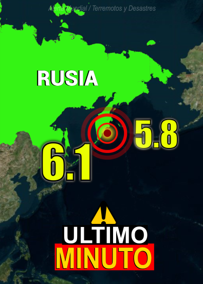 AlertaMundialUH's tweet photo. Una fuerte actividad sísmica se registró frente a la costa este de Kamchatka, Rusia, durante la mañana del 25 de julio de 2025. Se detectaron dos sismos de magnitudes 6.1 y 5.8, con epicentro a 167 km al este de Petropavlovsk-Kamchatsky y a una profundidad de solo 10 km. 

#Sismo https://t.co/q3QOdDh7rH