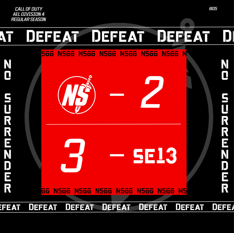 A tough opponent in SE13 see's us fall short in a 2-3 Loss in our first match of AEL Div.4  

We took it all the way to a round 11, but unfortunately it wasn't our day. We start the division 0-1 but a good showing and certainly more to come!  
 
#NOSR #NeverSurrender
