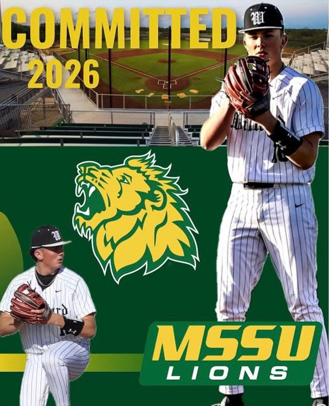 l am beyond blessed to announce that I have made the decision to commit to MSSU. I wanna thank God, my family, friends, and my coaches for being there for me during my journey. Special thanks to MSSU for the opportunity!