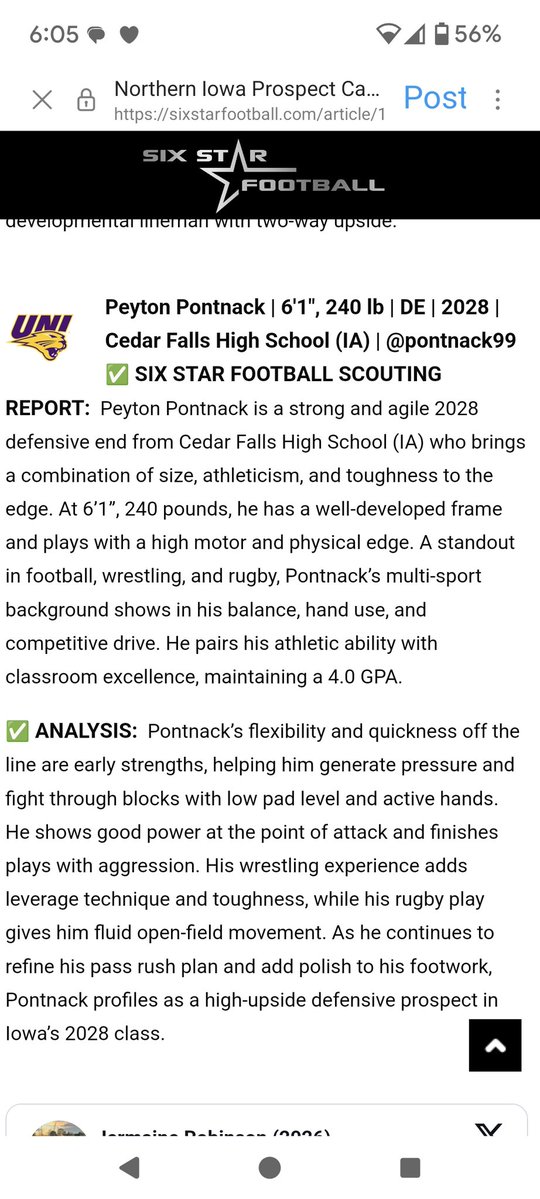 pontnack99's tweet image. Thank you for the great write up!
@sixstarfootball
@PlayBookAthlete
@CarriePontnack
@pontnack233499
@Malik_BE45
@dr2szn