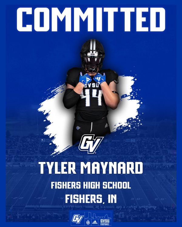 Tyler Maynard (@tylermaynard07) on Twitter photo 100% Committed
#AlphaDawgs #AnchorUp #WAWG #GoLakers ⚓️🏈🔥
<a href="/CoachWooster/">Scott Wooster</a> <a href="/CoachLouisGVSU/">Jim Louis</a>
<a href="/CoachMacCarruth/">🏈Coach Mac🏆</a> <a href="/gvsufootball/">GVSU Football</a>
<a href="/FballTiger/">Fishers Tigers Football</a> <a href="/curtfunk80/">Curt Funk</a> 100% Committed
#AlphaDawgs #AnchorUp #WAWG #GoLakers ⚓️🏈🔥
<a href="/CoachWooster/">Scott Wooster</a> <a href="/CoachLouisGVSU/">Jim Louis</a>
<a href="/CoachMacCarruth/">🏈Coach Mac🏆</a> <a href="/gvsufootball/">GVSU Football</a>
<a href="/FballTiger/">Fishers Tigers Football</a> <a href="/curtfunk80/">Curt Funk</a>