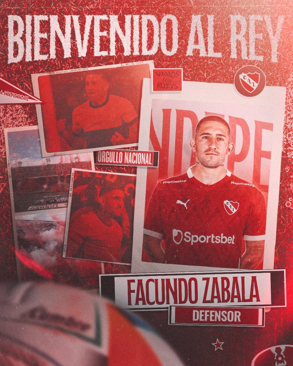 MDePasesArg's tweet image. #MercadoDePases | 🤝 [OFICIAL] Facundo Zabala es REFUERZO de #Independiente. Compra del 70% a Olimpia 🇵🇾 en U$S 2.250.000 y contrato hasta diciembre de 2028 ✍🏼.