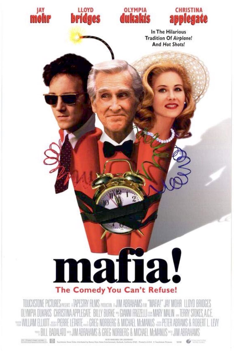 FilmNewsNos's tweet photo. 🎬MOVIE HISTORY: 27 years ago today, July 24, 1998, the movie ‘Mafia!’ opened in theaters!
#JayMohr #LloydBridges @1capplegate #BillyBurke #PamelaGidley #OlympiaDukakis #JoeViterelli #TonyLoBianco #VincentPastore #MarisolNichols #JasonFuchs #JimAbrahams https://t.co/GzX6UlJqiE
