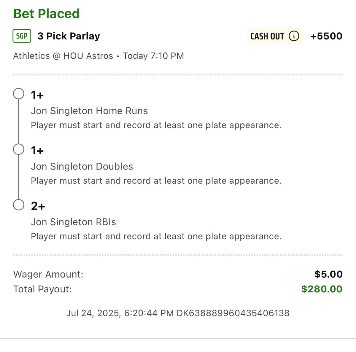 Dumb 😅 <a href="/astros/">Houston Astros</a> we burning money over here 🤑 <a href="/DKSportsbook/">DraftKings Sportsbook</a>
