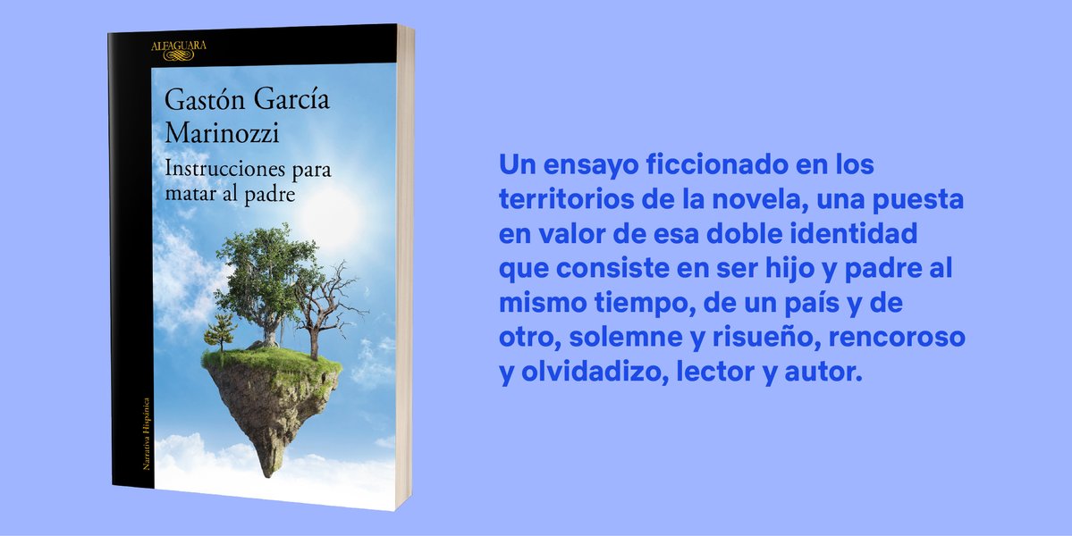Alfaguara Editorial (@alfaguaramex) on Twitter photo <a href="/gastongarciam/">Gastón García Marinozzi</a> 🧵l INTRUCCIONES PARA MATAR AL PADRE.
Adquiérelo aquí 👉: bit.ly/4f7osuC <a href="/gastongarciam/">Gastón García Marinozzi</a> 🧵l INTRUCCIONES PARA MATAR AL PADRE.
Adquiérelo aquí 👉: bit.ly/4f7osuC