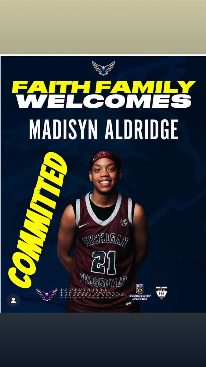 Madisyn “MAD DOG” Aldridge (@maddw0rld810) on Twitter photo 🚨🚨🚨🚨🚨
I will be attending and continuing my Highschool career <a href="/FaithFamilyGBB/">Faith Family Lady Eagles</a>
#blessings
#agtg✝️
#newchapter🙌🏾 🚨🚨🚨🚨🚨
I will be attending and continuing my Highschool career <a href="/FaithFamilyGBB/">Faith Family Lady Eagles</a>
#blessings
#agtg✝️
#newchapter🙌🏾
