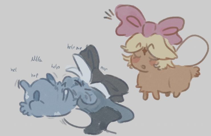 Marsachyuu's tweet image. I managed to burn myself out somehow but I'm back..,,,, hopefully............ take these guys
#shadowvanilla #puremilk #cookierunkingdom #purevanillacookie #shadowmilkcookie