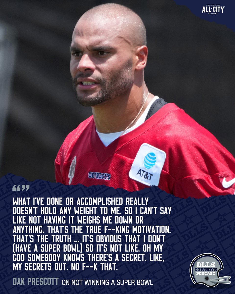 DLLS_Cowboys's tweet image. Dak Prescott is "f***ing motivated" to win the Dallas Cowboys a Super Bowl
More from @clarencehilljr
🔗: alldlls.com/dak-prescott-m…