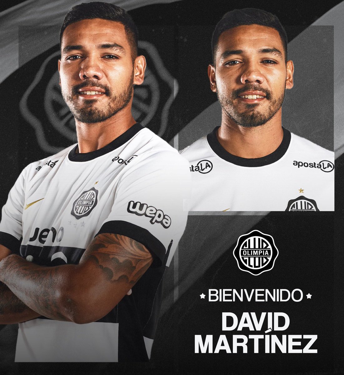 MDePasesArg's tweet image. #MercadoDePases | 🤝 [OFICIAL] David Martínez es NUEVO jugador de Olimpia 🇵🇾. #River lo prestó por un año, sin cargo y con opción de compra por el 50% del pase ✍🏼.