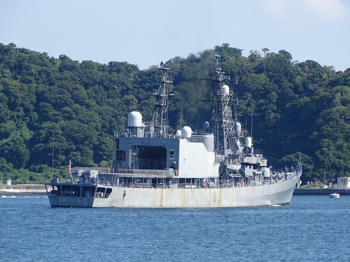 護衛艦「ゆうぎり（JS Yugiri, DD-153）」、再びのシートライアル。訓練頑張って。