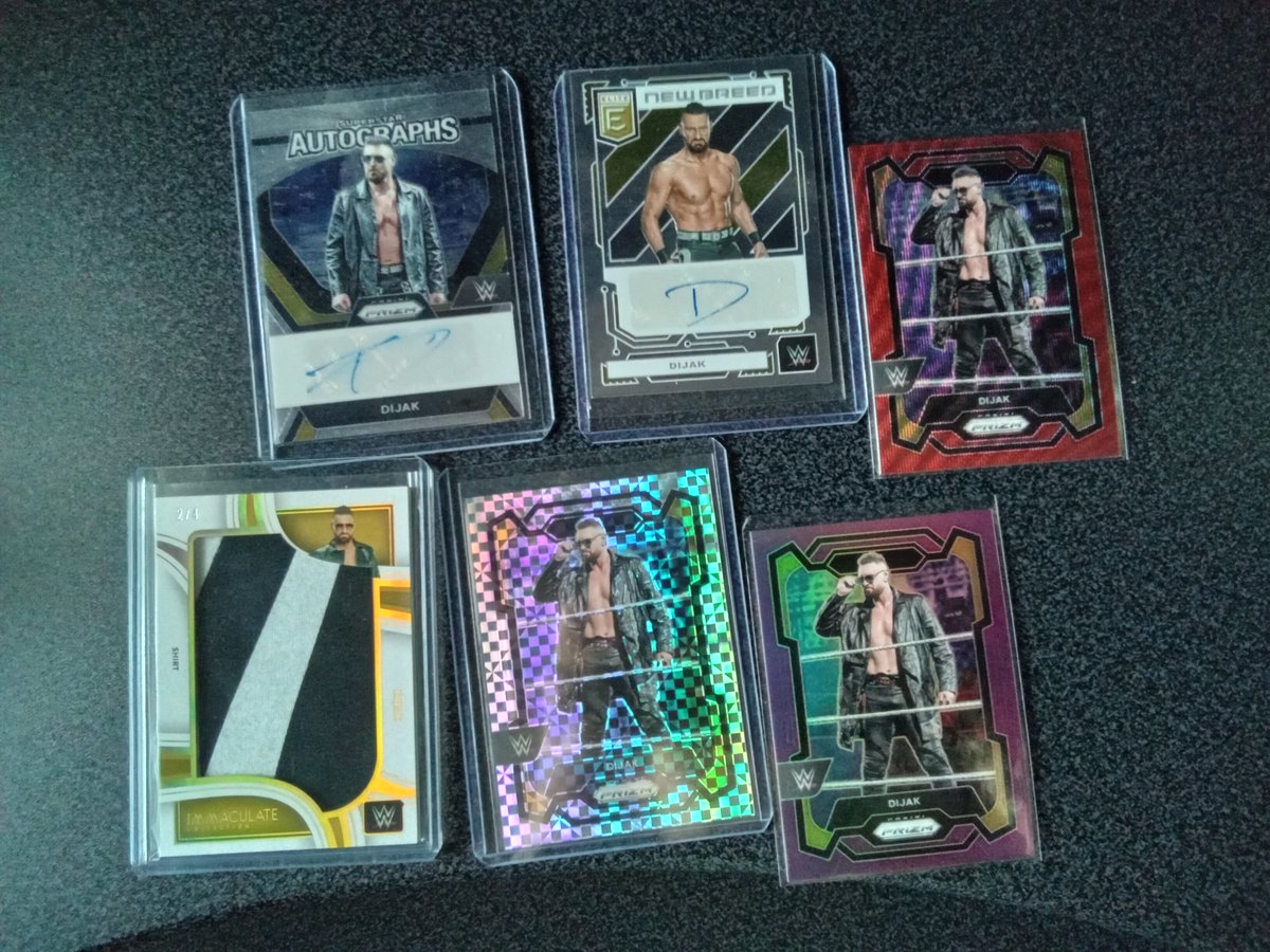 kurtis_defender's tweet image. Dijak cards parcels I got this month ! Those are amazing cards , with rarer ones I never saw before. his is so satisfying to get to complete little by little my ultimate collection of Dijak cards !
Feast your eyes ! 👉👁️👁️👈
#dijak #wrestlingcards #wwecards
