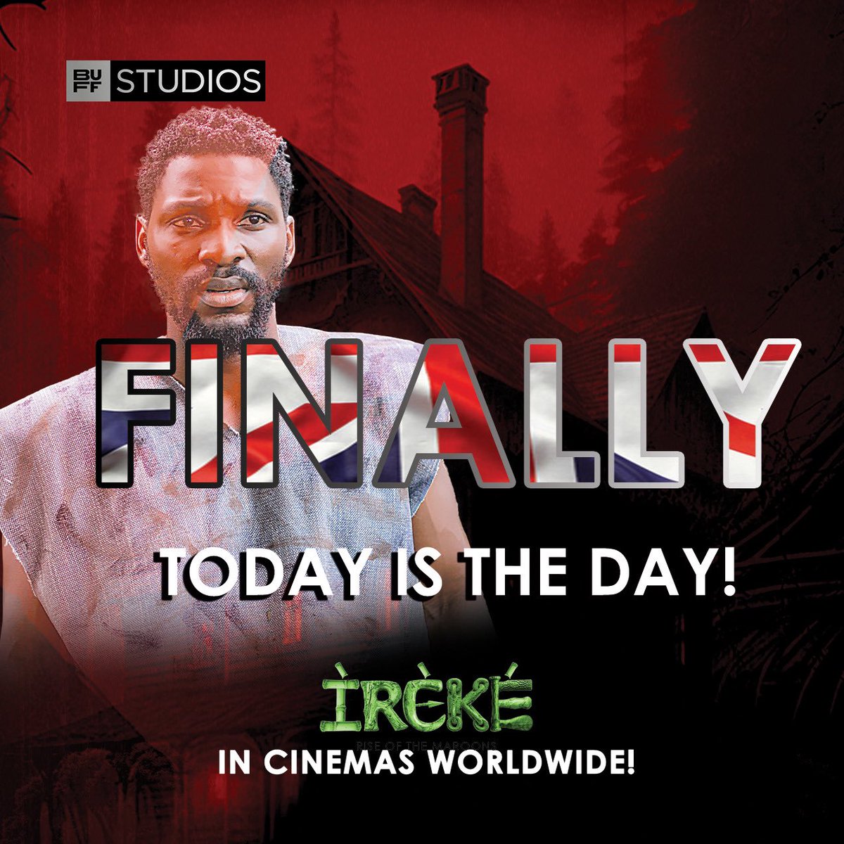 TheBuffStudios's tweet image. Finally.
The day has arrived.
Ireke is in cinemas worldwide.
Today.
#irekemovie
#riseofthemaroons