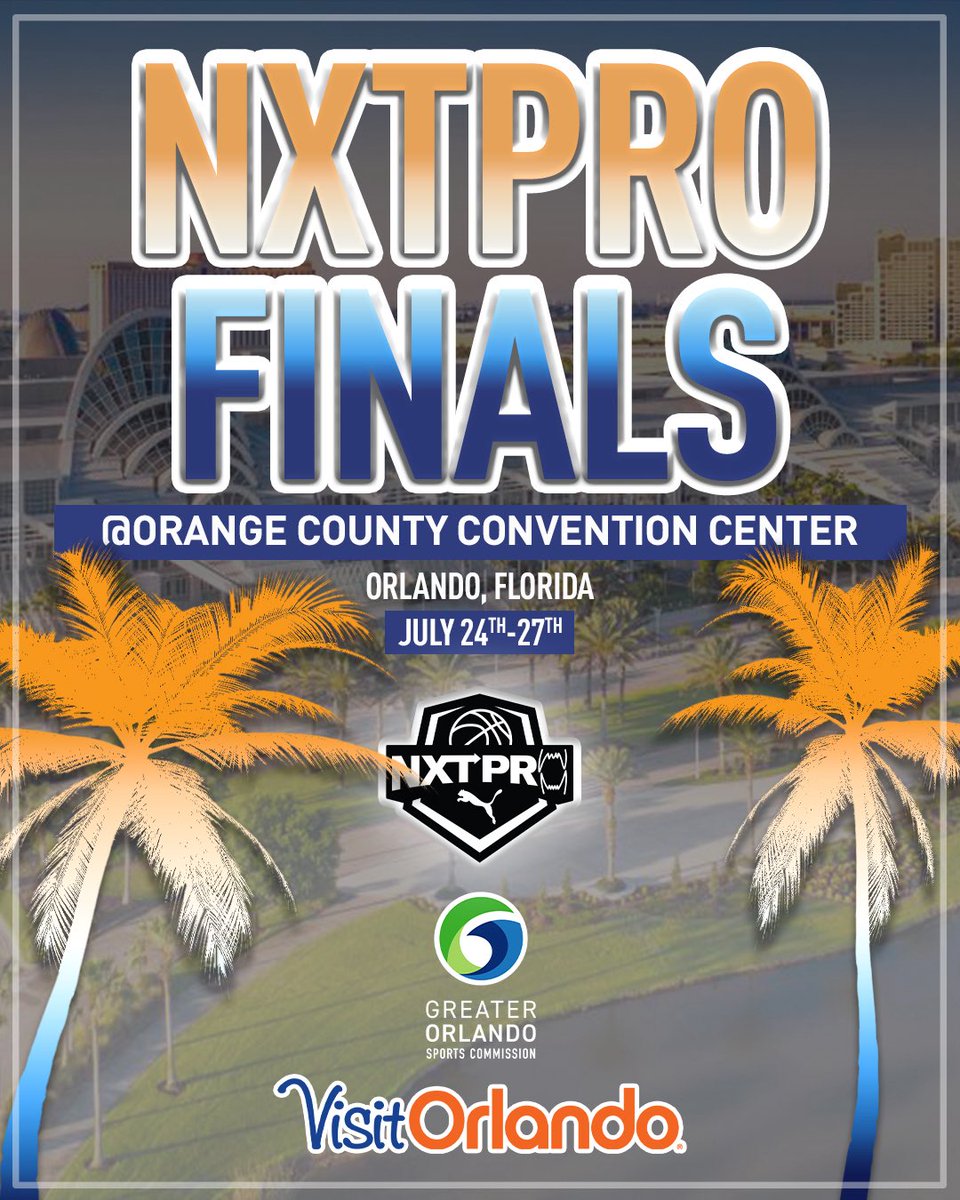 PRO16League's tweet image. Special Thank You to Visit Orlando, Orange County, Greater Oralndo Sports Commission and Orange County Convention Center for their partnership this week during the 2025 NXT Finals!!!
@VisitOrlando
@OrangeCoFL
@OCCC
@GreaterORLSport
@NxtProHoops
@PRO16G