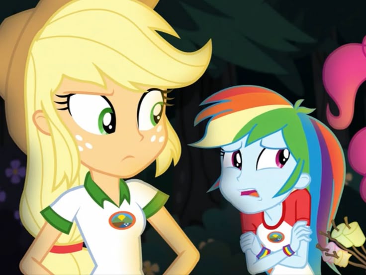zjojf's tweet image. I very much enjoy the idea that Rd feels safer and is more vulnerable with Applejack but Aj finds it weird that rainbows only like that with her
