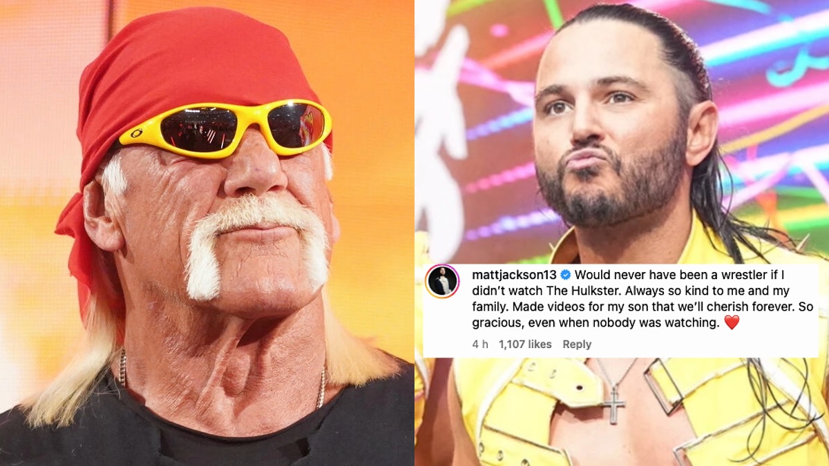WrestleTalk_TV's tweet image. AEW's Matt Jackson shared a heartfelt tribute to Hulk Hogan following his passing:

"Would never have been a wrestler if I didn’t watch The Hulkster. Always so kind to me and my family. Made videos for my son that we’ll cherish forever. So gracious, even when nobody was watching.…
