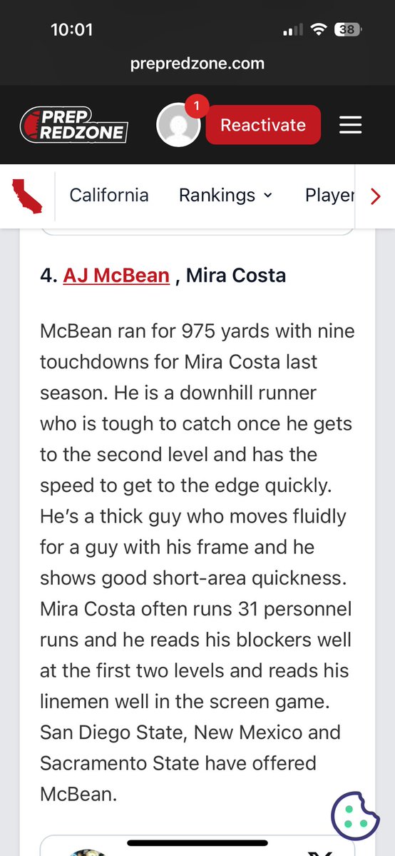 ajmcbean11's tweet image. ⚡️⚡️thanks @PrepRedzoneCA