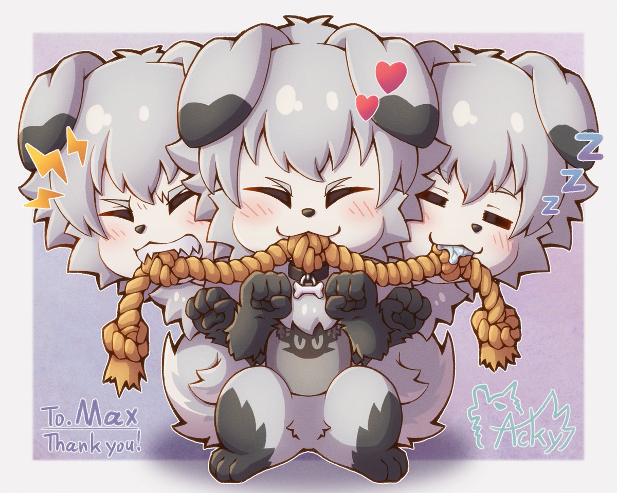 Acky05_Wolf's tweet image. Commission artwork!🐶🐶🐶