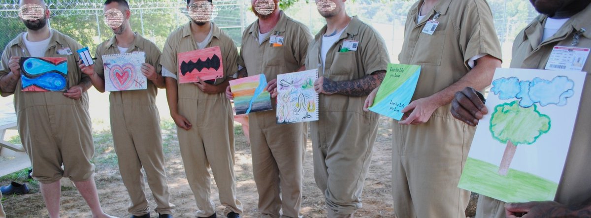 distevhass31's tweet image. Group 46 - Art and Wellness Therapy with Ms. Hope - @GA_Corrections @GAFirstLady @CLALeadership @jeffbreedlove1 @Recovery_GC4R @endthewhisper