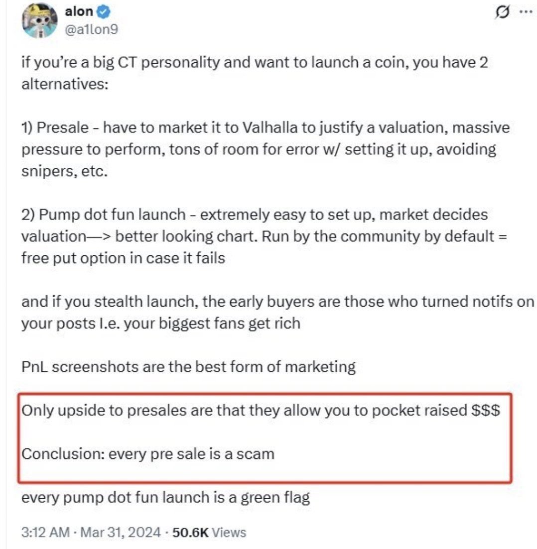 manhattancoiner's tweet image. He warned us, all preesales are scams, jokes on us.