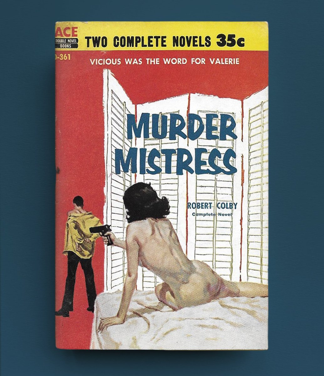 Vatel1675's tweet image. Didn’t love THE CAPTAIN MUST DIE, so I decided to give Robert Colby another try with MURDER MISTRESS. Once again, my reaction is mixed. The author writes nicely complicated heroes, but his villains are caricatures and the suitcase-fulla-cash plot loses steam. A slight miss.