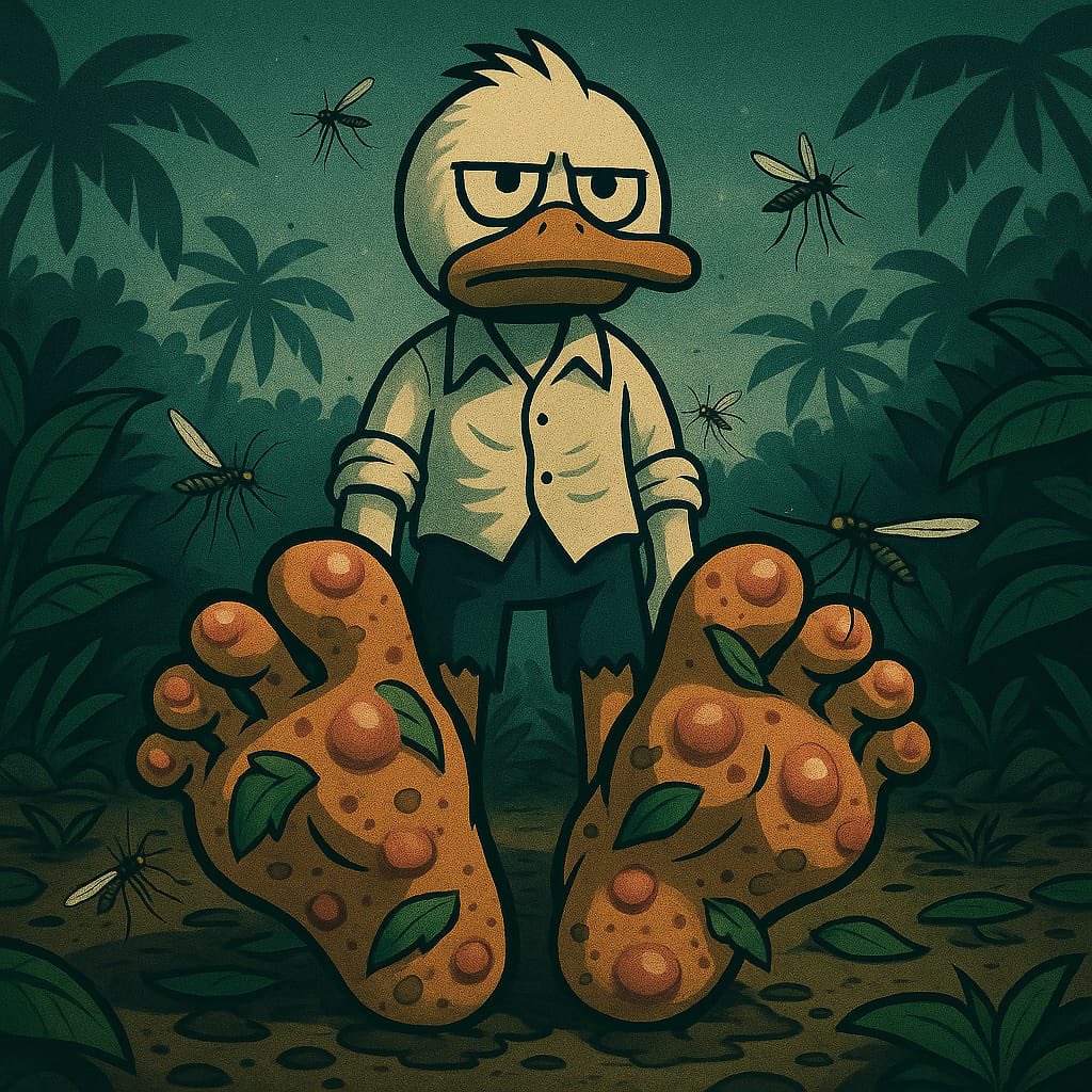 runwithgugo's tweet image. Day 16.
“Every runner has a comeback.”
Except him.
He lost to insects.
