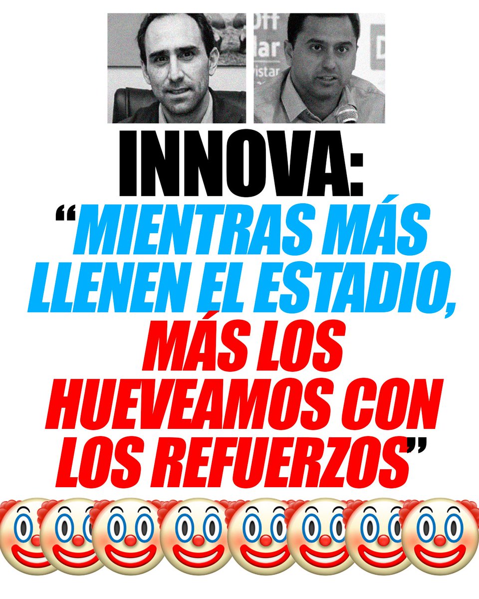 fverzaoriente's tweet image. ¿TIENEN ALGUNA DUDA DE CÓMO PIENSA JOEL RAFFO, CHALAQUITA GONZALES Y COMPAÑÍA?
Llenar el estadio es apoyar a INNOVA a que sigan meando la historia del Sporting Cristal… Ah claro, putear a Raffo -llenándole los bolsillos- lo lastima profundamente.

¡CON EL ENEMIGO NO HAY TREGUA!
