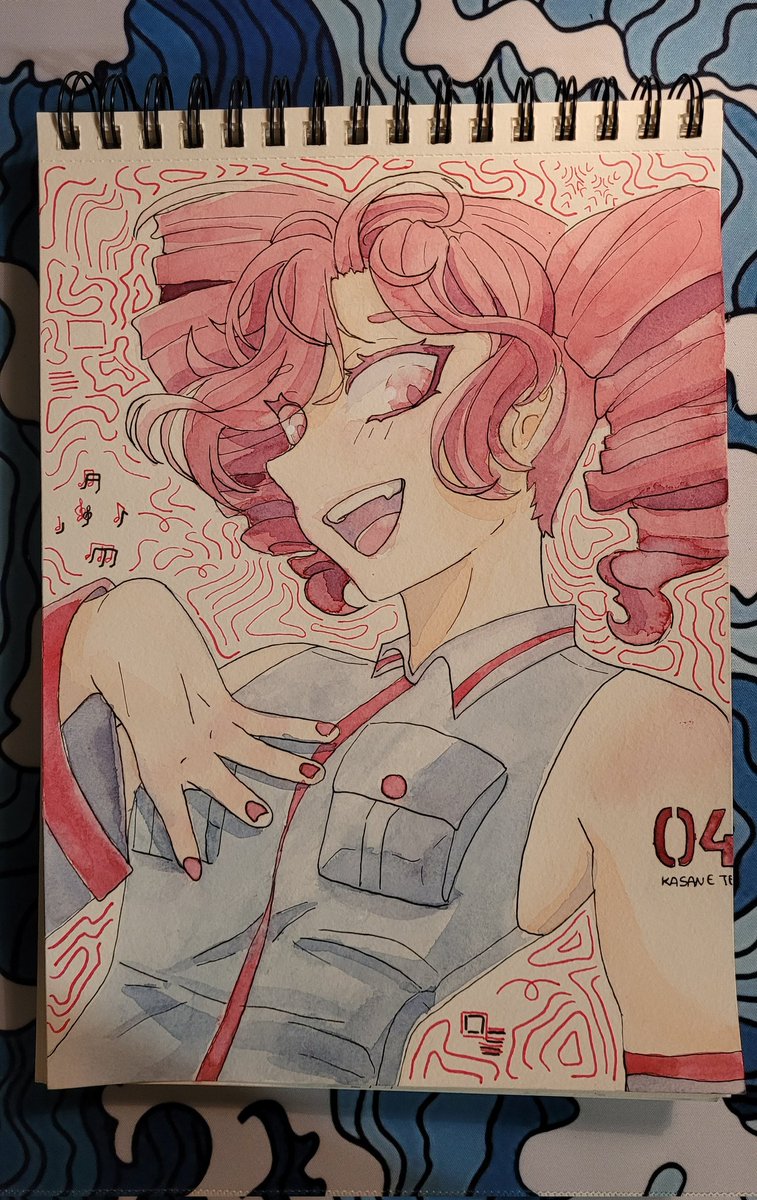 CryLin_'s tweet image. I drew kasane teto :3 
#KasaneTeto #watercolor