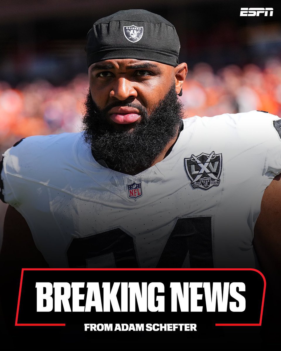 LandingZoneBR's tweet image. 🚨 URGENTE!
O Las Vegas Raiders DISPENSOU o iDL Christian Wilkins!
O jogador, que havia recebido um contrato de 4 anos por $110 milhões em 2024, está livre no mercado.
Cabe no seu time, torcedor?