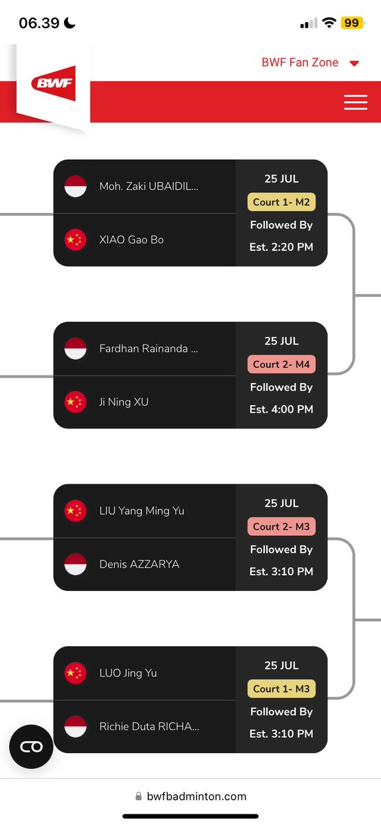 R_RB6767's tweet image. AJC MS: INA vs China