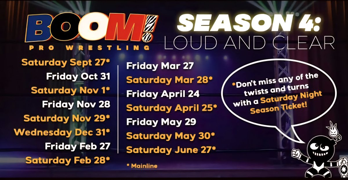ProWrestlingHub (@prowrestlehub) on Twitter photo It may be a sold-out show this Saturday at the <a href="/commodorevcr/">Commodore Ballroom</a> for <a href="/BoomProVan/">BOOM! Pro Wrestling</a>, but you can still get Season 4 and Kits League Tix at the link below!
π tickets.boomprowrestling.com/events/boomproβ¦
#prowrestling #supportindywrestling #pnwwrestling It may be a sold-out show this Saturday at the <a href="/commodorevcr/">Commodore Ballroom</a> for <a href="/BoomProVan/">BOOM! Pro Wrestling</a>, but you can still get Season 4 and Kits League Tix at the link below!
π tickets.boomprowrestling.com/events/boomproβ¦
#prowrestling #supportindywrestling #pnwwrestling