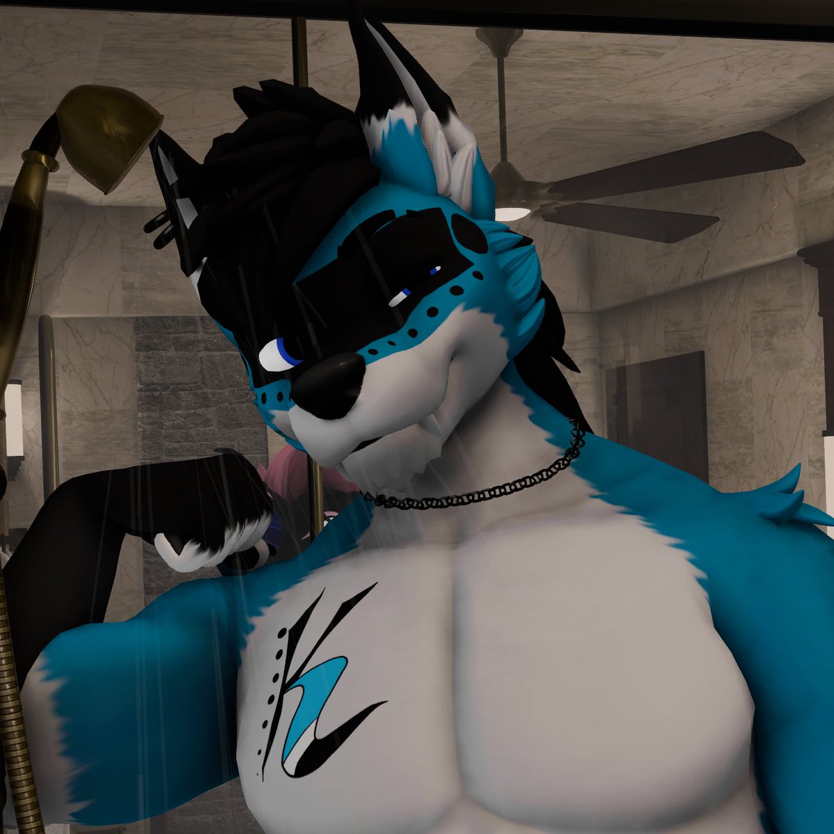 KriegarWolf's tweet image. It&apos;s thirsty Thursday~ You know what that means?~ HOT TUB TIME! Come chill and chat with me as we hang in the hot tub (dont worry were five ft apart) #furry #furries #Vtuber #VRC #VRChat  

Link: twitch.tv/kriegarwolf