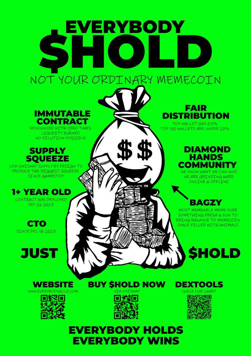 Riley (@poolboycrypto) on Twitter photo 🎶 $HOLD Baby #HOLD 🎶
<a href="/everybodyholdX/">EVERYBODY $HOLD CTO 💰💹</a> 💪
Soon everyone will HOLD… ⌛️
#Crypto #ETH #BTC #XRP #TEL #SPX6900 #TURBO #DOGE #SHIB #SPU 🎶 $HOLD Baby #HOLD 🎶
<a href="/everybodyholdX/">EVERYBODY $HOLD CTO 💰💹</a> 💪
Soon everyone will HOLD… ⌛️
#Crypto #ETH #BTC #XRP #TEL #SPX6900 #TURBO #DOGE #SHIB #SPU
