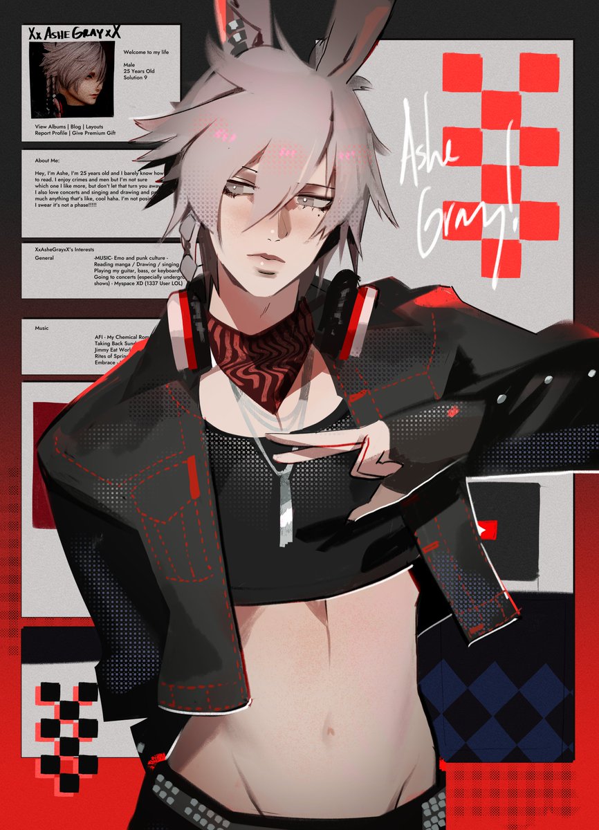 Nem_Graphics's tweet image. Drawing of my ffxiv bunboy 🐇
