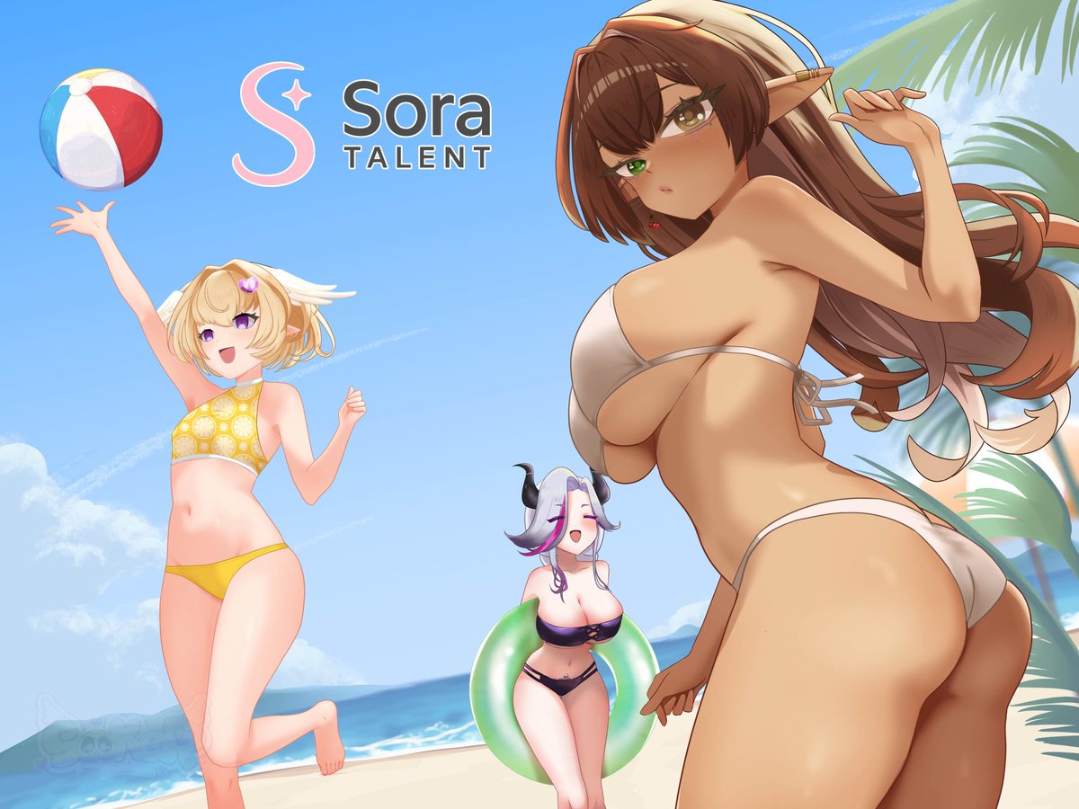 Sora summer splash, our girls are turning up the heat this summer 😈🏖️