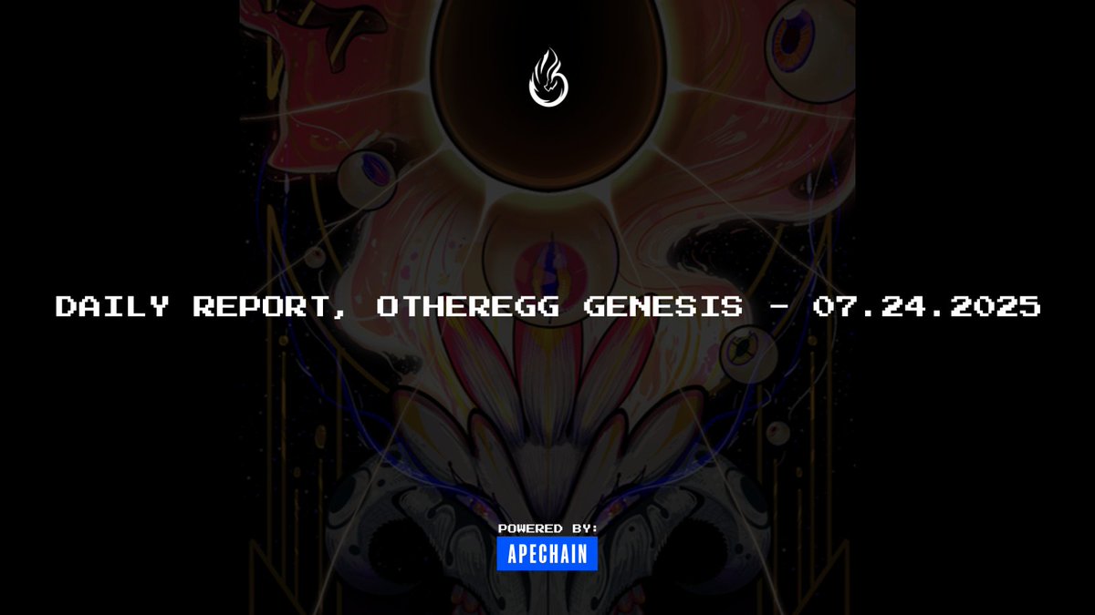 Moonlyght_eth's tweet image. Daily report of what I did today @OtherEggGenesis:

- chat with the artist, progress on the rendering we&apos;re working on is moving along great.

thoughts of the day:

7 days until the Conjurer&apos;s Forging events ends. excited for what&apos;s next. even though there&apos;s not much hype behind…
