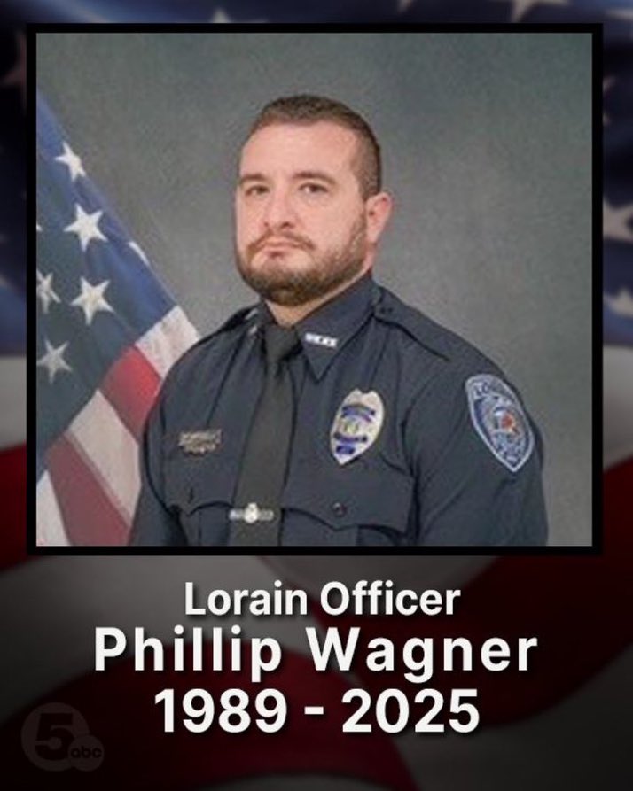 15News's tweet image. Phillip Wagner, 1 of 3 police officers who was ambushed in Lorain, Ohio Wednesday, has died.