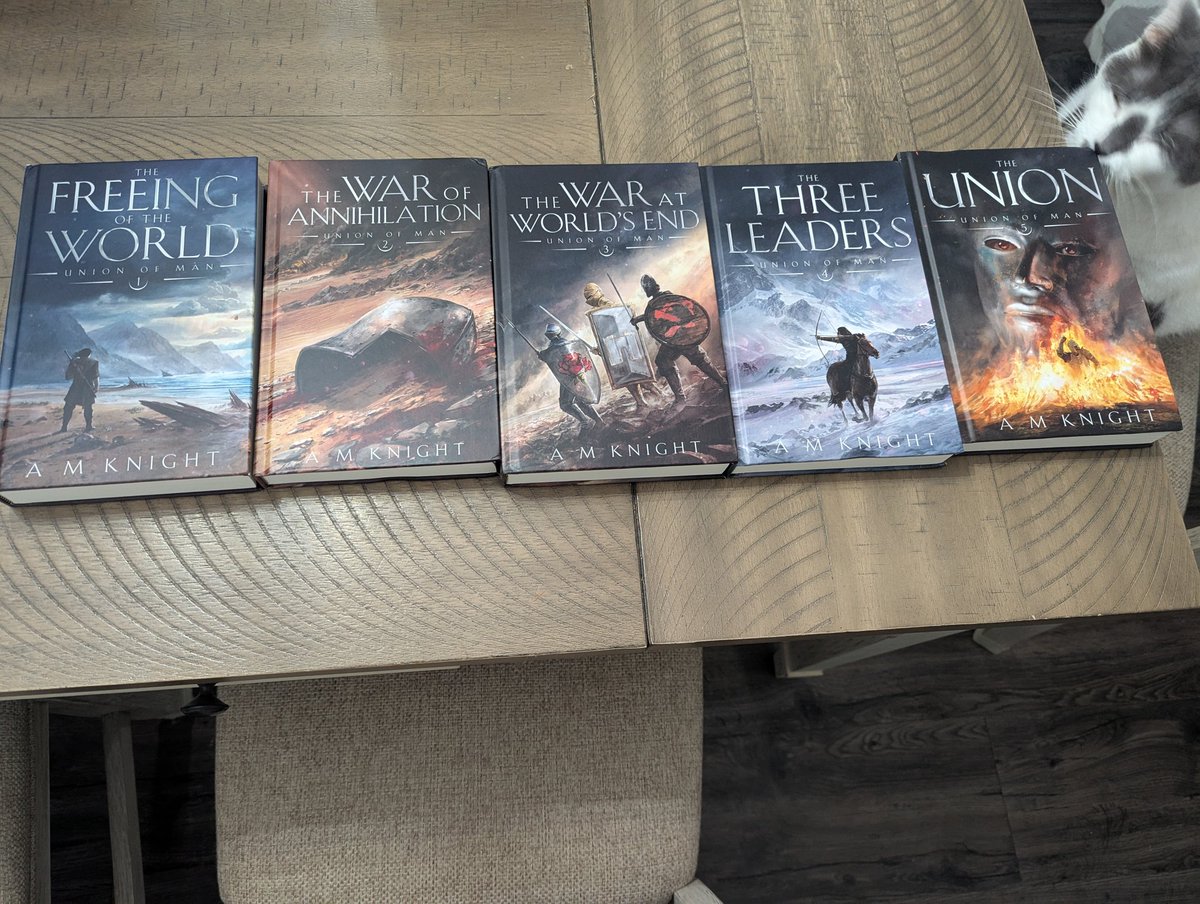 DerekandJustinsEpicQuest (@dandjepicq) on Twitter photo <a href="/AMKnight222284/">A.M. Knight</a> WOW! Thank you so much! As many of you've seen I've been reading and reviewing this series and it's been a hit for me! AM sent me a hardback set and I am blown away! Thebooks not only look incredible but I've loved every minute reading them! Check this series out! <a href="/AMKnight222284/">A.M. Knight</a> WOW! Thank you so much! As many of you've seen I've been reading and reviewing this series and it's been a hit for me! AM sent me a hardback set and I am blown away! Thebooks not only look incredible but I've loved every minute reading them! Check this series out!