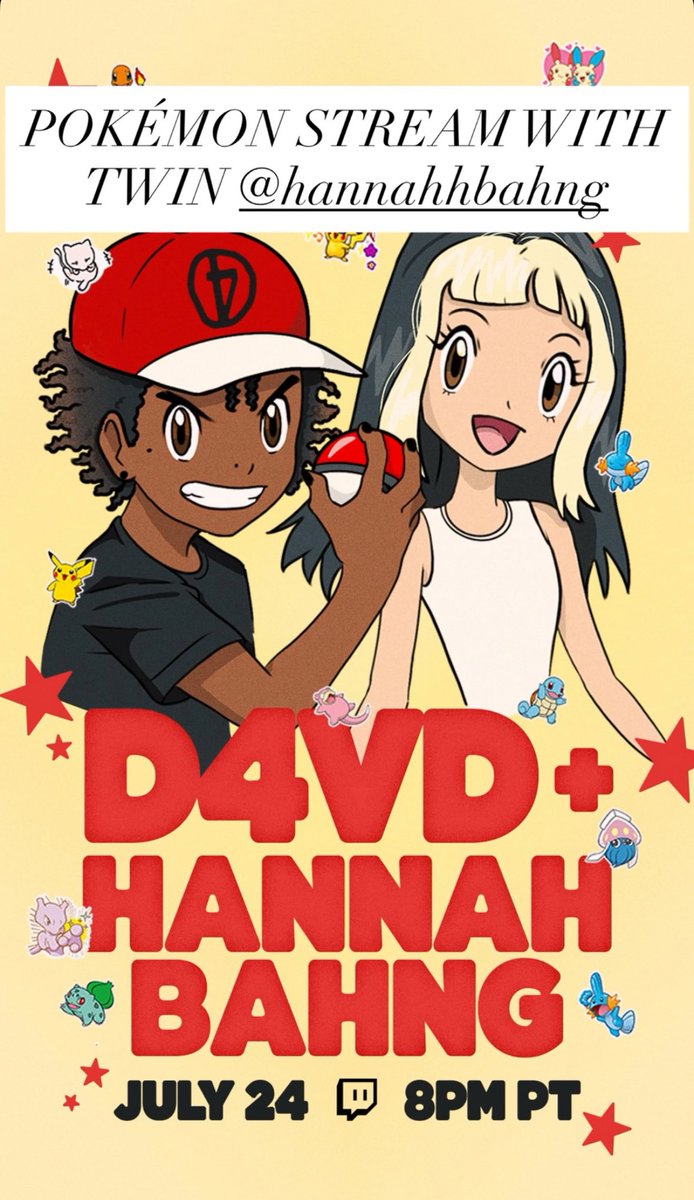 d4vdstats's tweet image. 🚨| @d4vddd & @hannahhbbahng will be live at 8PM PT on twitch.tv/d4vd