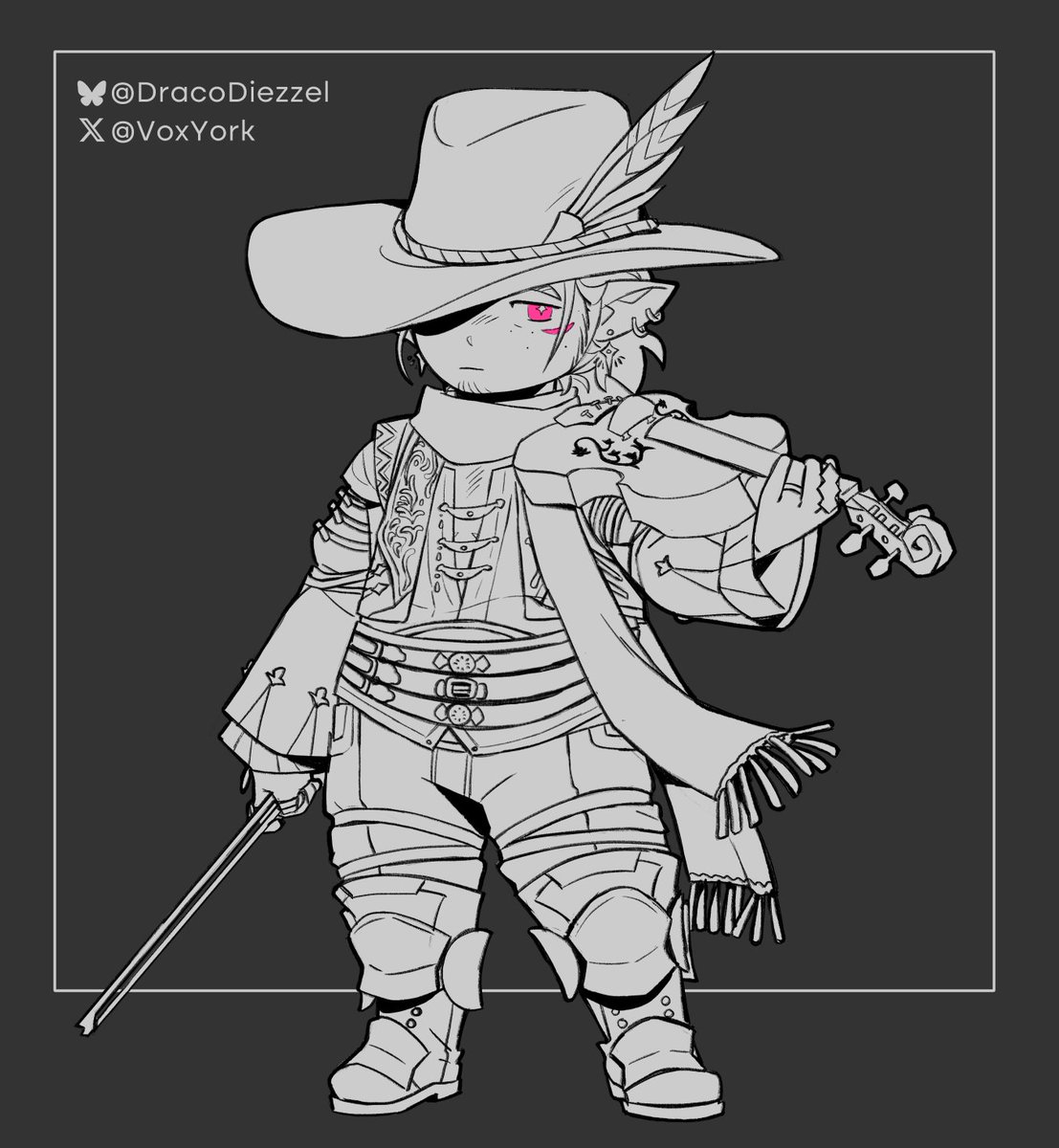 VoxYork's tweet image. I drew this literally a year ago and never finished nor posted it anywhere lmao.... maybe I will finish it soon??? 🤷♂️ Just one of Vox's Bard glams that I really like~ 🎶
#lalafell