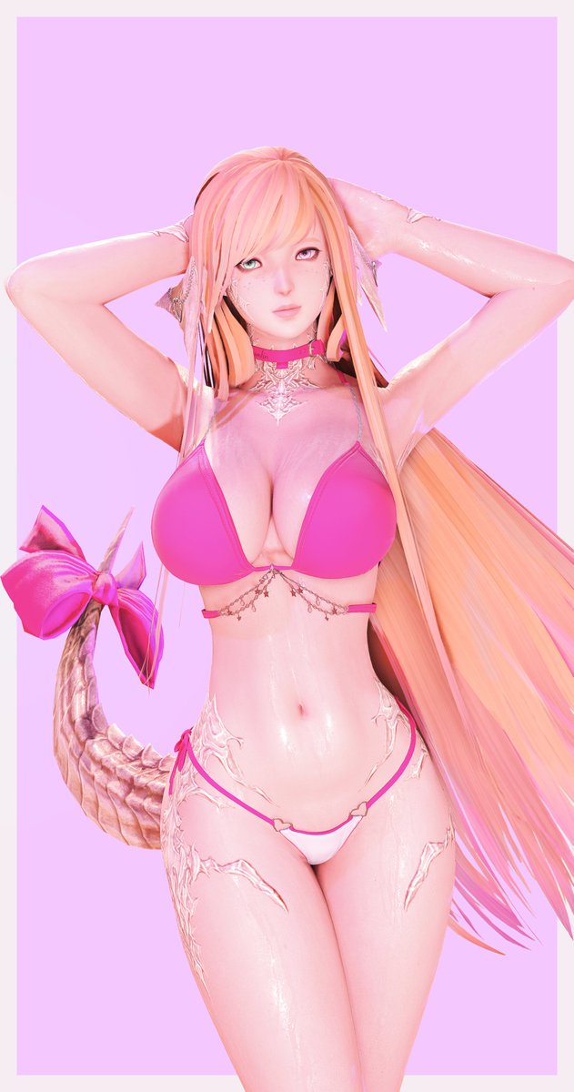 LanakLizer's tweet image. hot pink lizer feeshie does rando bikini posting part 1
🦎#au_ra | #raen | #gposers🦎