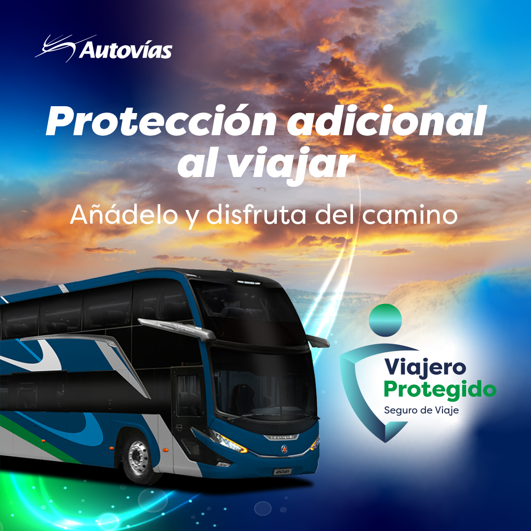 Tu viaje, aún más seguro.
Agrega protección adicional y despreocúpate.
¡Disfruta el camino con respaldo extra!

📱App Autovías | 💻hubs.ly/Q03yQ7w00